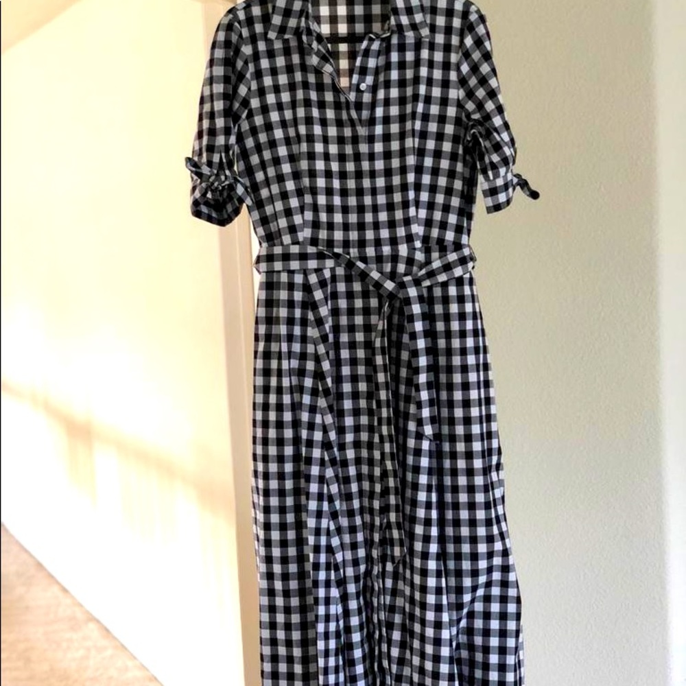 Calvin Klein dress gingham maxi